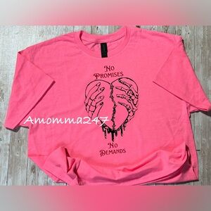 Love is.. Heart Graphic Pink Tee